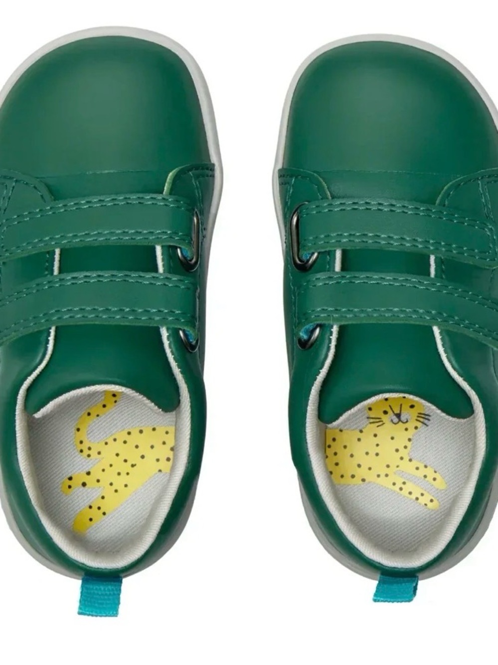 Ten Little Emerald Green Everyday Original Velcro Sneakers Sz 12